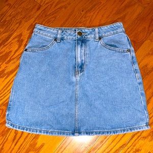 Women’s short denim skirt